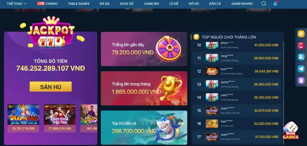 Game Nổ Hũ Rồng Vàng tha bet